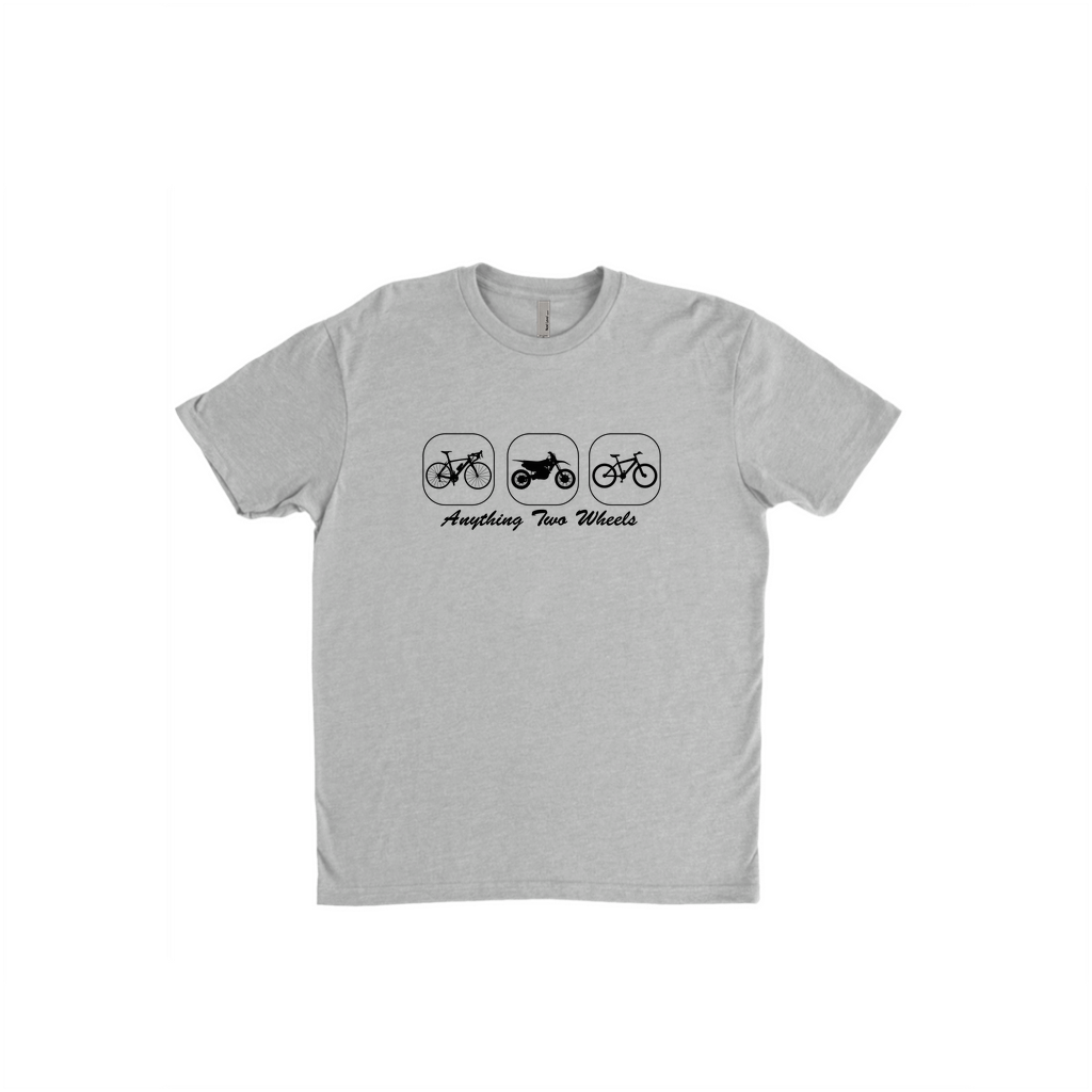 Anything Two Wheels Tee - Black Logo