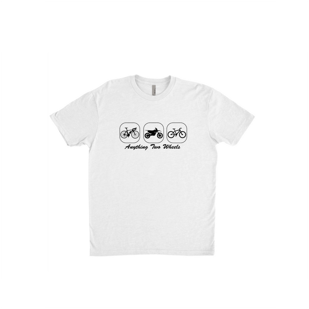 Anything Two Wheels Tee - Black Logo